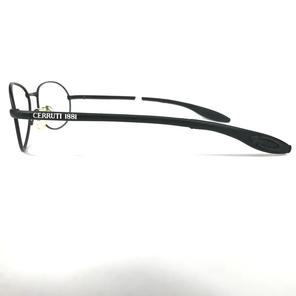 Cerruti 1881 Eyeglasses Frames C7202 C Matte Black Round Oval Full Rim 57-18-130